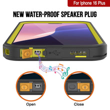 Load image into Gallery viewer, iPhone 16 Plus Waterproof Case, Punkcase [Extreme Mag Series] Armor Cover W/ Built In Screen Protector [Yellow]
