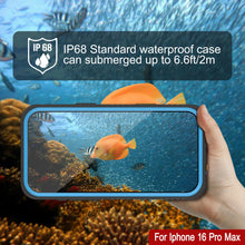 Load image into Gallery viewer, iPhone 16 Pro Max Waterproof Case, Punkcase [Extreme Series] Armor Cover W/ Built In Screen Protector [Navy Blue]
