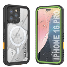 Load image into Gallery viewer, iPhone 16 Pro Waterproof Case, Punkcase [Extreme Mag Series] Armor Cover W/ Built In Screen Protector [Green]
