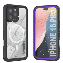 Load image into Gallery viewer, iPhone 16 Pro Waterproof Case, Punkcase [Extreme Mag Series] Armor Cover W/ Built In Screen Protector [Purple]
