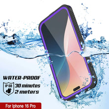 Load image into Gallery viewer, iPhone 16 Pro Waterproof Case, Punkcase [Extreme Mag Series] Armor Cover W/ Built In Screen Protector [Purple]
