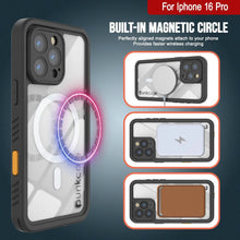 Load image into Gallery viewer, iPhone 16 Pro Waterproof Case, Punkcase [Extreme Mag Series] Armor Cover W/ Built In Screen Protector [Grey]
