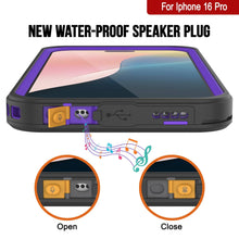 Load image into Gallery viewer, iPhone 16 Pro Waterproof Case, Punkcase [Extreme Mag Series] Armor Cover W/ Built In Screen Protector [Purple]
