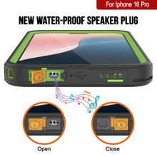 Load image into Gallery viewer, iPhone 16 Pro Waterproof Case, Punkcase [Extreme Mag Series] Armor Cover W/ Built In Screen Protector [Green]
