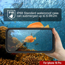 Load image into Gallery viewer, iPhone 16 Pro Waterproof Case, Punkcase [Extreme Series] Armor Cover W/ Built In Screen Protector [Black]
