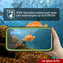 Load image into Gallery viewer, iPhone 16 Pro Waterproof Case, Punkcase [Extreme Series] Armor Cover W/ Built In Screen Protector [Light Green]
