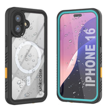 Load image into Gallery viewer, iPhone 16  Waterproof Case, Punkcase [Extreme Mag Series] Armor Cover W/ Built In Screen Protector [Teal]
