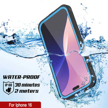 Load image into Gallery viewer, iPhone 16 Waterproof Case, Punkcase [Extreme Mag Series] Armor Cover W/ Built In Screen Protector [Blue]
