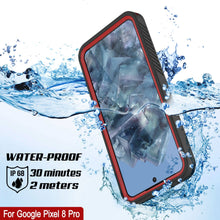 Load image into Gallery viewer, Google Pixel 9 Pro Waterproof Case, Punkcase [Extreme Series] Armor Cover W/ Built In Screen Protector [Red]
