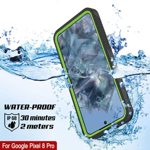 Google Pixel 9 Pro Waterproof Case, Punkcase [Extreme Series] Armor Cover W/ Built In Screen Protector [Light Green]