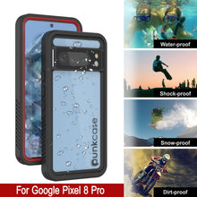 Load image into Gallery viewer, Google Pixel 9 Pro Waterproof Case, Punkcase [Extreme Series] Armor Cover W/ Built In Screen Protector [Red]
