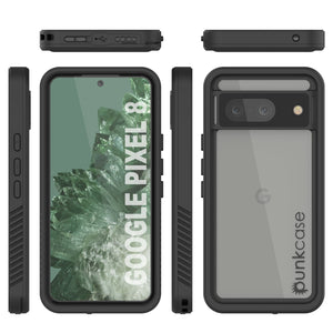 Google Pixel 9  Waterproof Case, Punkcase [Extreme Series] Armor Cover W/ Built In Screen Protector [Black]