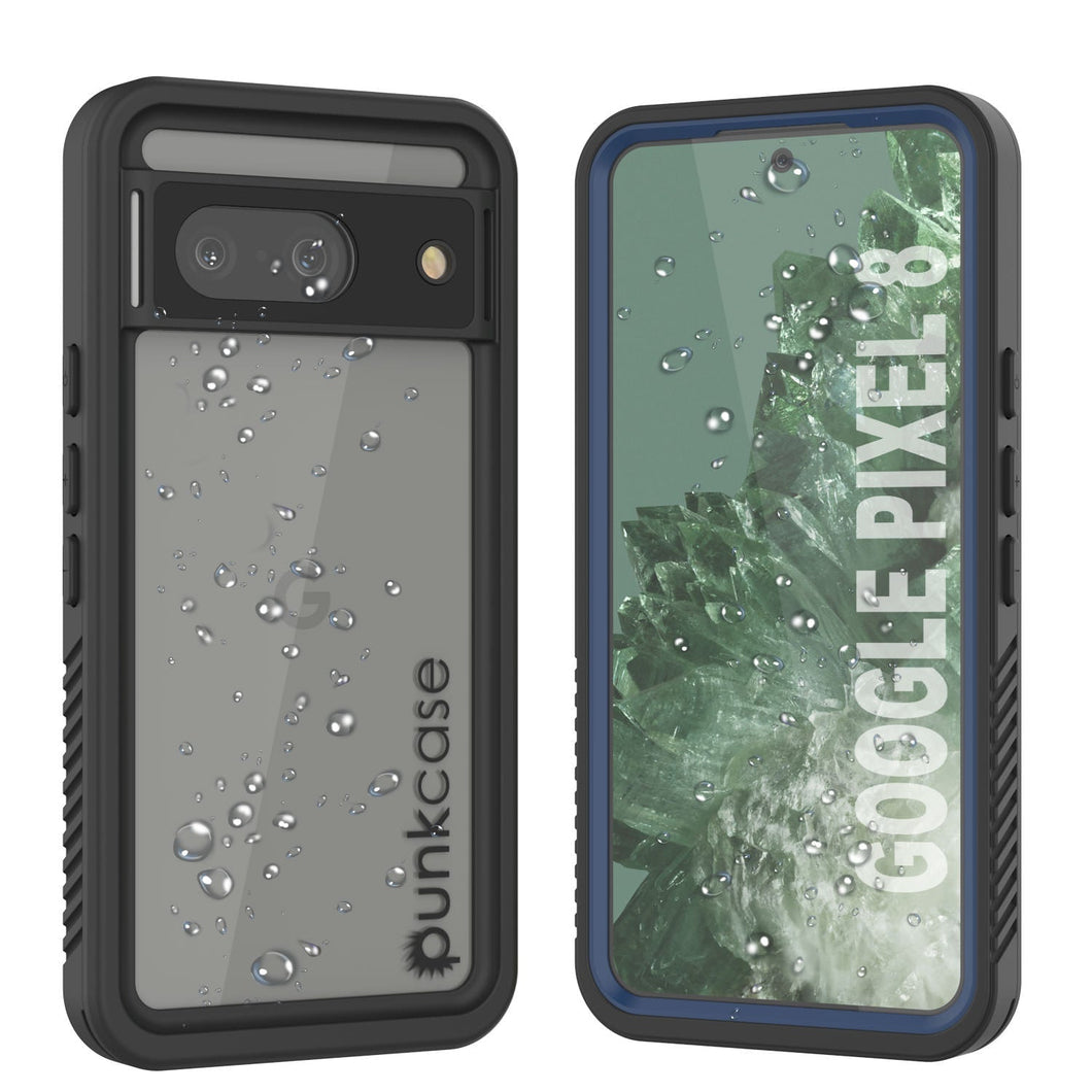 Google Pixel 9  Waterproof Case, Punkcase [Extreme Series] Armor Cover W/ Built In Screen Protector [Navy Blue]