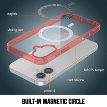 Load image into Gallery viewer, Punkcase iPhone 16 Magnetic Wireless Charging Case [ClearMag Series][Red]
