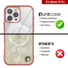 Load image into Gallery viewer, Punkcase iPhone 16 Pro Magnetic Wireless Charging Case [ClearMag Series][Red]
