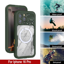 Load image into Gallery viewer, iPhone 16 Pro Waterproof Case [Alpine 2.0 Series] [Slim Fit] [IP68 Certified] [Shockproof] [Light Green]
