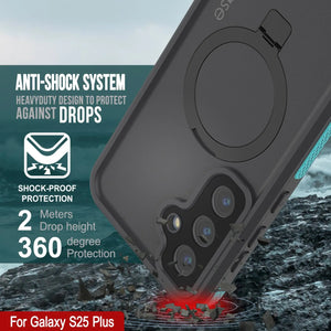 Galaxy S25 Plus Waterproof Case [Kickstud 2.0 Series] Protective IP68 Cover W/Screen Protector & Kickstand [Teal]