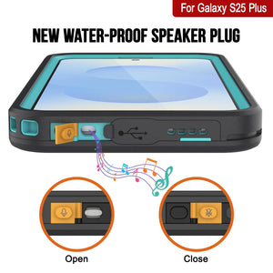 Galaxy S25 Plus Waterproof Case [Kickstud 2.0 Series] Protective IP68 Cover W/Screen Protector & Kickstand [Teal]