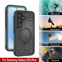 Load image into Gallery viewer, Galaxy S25 Plus Waterproof Case [Kickstud 2.0 Series] Protective IP68 Cover W/Screen Protector &amp; Kickstand [Teal]
