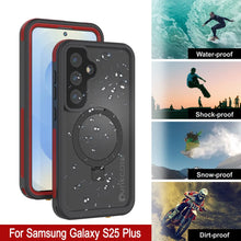 Load image into Gallery viewer, Galaxy S25 Plus Waterproof Case [Kickstud 2.0 Series] Protective IP68 Cover W/Screen Protector &amp; Kickstand [Red]
