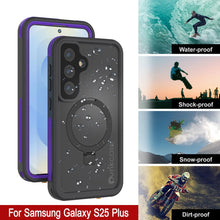 Load image into Gallery viewer, Galaxy S25 Plus Waterproof Case [Kickstud 2.0 Series] Protective IP68 Cover W/Screen Protector &amp; Kickstand [Purple]
