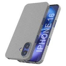 Load image into Gallery viewer, Punkcase iPhone 16 Carbon Fiber Case [AramidShield Series] Ultra Slim &amp; Light Kevlar [White]
