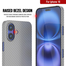 Load image into Gallery viewer, Punkcase iPhone 16 Carbon Fiber Case [AramidShield Series] Ultra Slim &amp; Light Kevlar [White]
