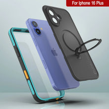 Load image into Gallery viewer, iPhone 16 Plus Waterproof Case [Kickstud 2.0 Series] Protective IP68 Cover W/Screen Protector &amp; Kickstand [Teal]
