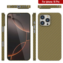 Load image into Gallery viewer, Punkcase iPhone 16 Pro Carbon Fiber Case [AramidShield Series] Ultra Slim &amp; Light Kevlar [Rose]
