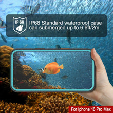 Load image into Gallery viewer, iPhone 16 Pro Max Waterproof Case [Kickstud 2.0 Series] Protective IP68 Cover W/Screen Protector &amp; Kickstand [Teal]
