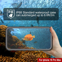 Load image into Gallery viewer, iPhone 16 Pro Max Waterproof Case [Kickstud 2.0 Series] Protective IP68 Cover W/Screen Protector &amp; Kickstand [Grey]
