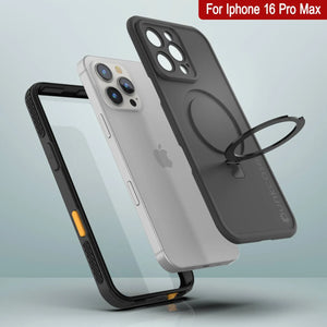 iPhone 16 Pro Max Waterproof Case [Kickstud 2.0 Series] Protective IP68 Cover W/Screen Protector & Kickstand [Black]