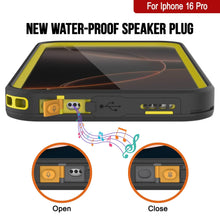 Load image into Gallery viewer, iPhone 16 pro Waterproof Case [Kickstud 2.0 Series] Protective IP68 Cover W/Screen Protector &amp; Kickstand (Yellow)
