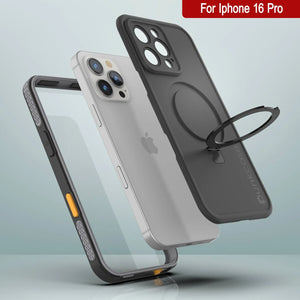 iPhone 16 pro Waterproof Case [Kickstud 2.0 Series] Protective IP68 Cover W/Screen Protector & Kickstand [Grey]