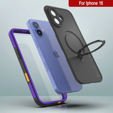 Load image into Gallery viewer, iPhone 16 Waterproof Case [Kickstud 2.0 Series] Protective IP68 Cover W/Screen Protector &amp; Kickstand [Purple]
