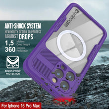 Load image into Gallery viewer, iPhone 16 Pro Max Waterproof Case [Alpine 2.0 Series] [Slim Fit] [IP68 Certified] [Shockproof] [Purple]
