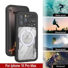 Load image into Gallery viewer, iPhone 16 Pro Max Waterproof Case [Alpine 2.0 Series] [Slim Fit] [IP68 Certified] [Shockproof] [Black]
