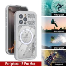 Load image into Gallery viewer, iPhone 16 Pro Max Waterproof Case [Alpine 2.0 Series] [Slim Fit] [IP68 Certified] [Shockproof] [White]
