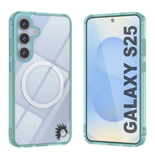 Load image into Gallery viewer, Galaxy S25 Magnetic Wireless Charging Case [Clear Acrylic Series] [Non-Slip] For Galaxy S25 [Teal]
