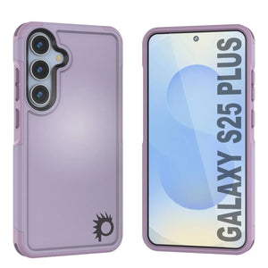 PunkCase Galaxy S25+ Plus Case, [Spartan 2.0 Series] Clear Rugged Heavy Duty Cover [Lilac]