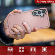 Load image into Gallery viewer, PunkCase Galaxy S25+ Plus Case, [Spartan 2.0 Series] Clear Rugged Heavy Duty Cover [Pink]
