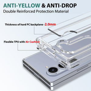 Galaxy Z Fold6 Case [Clear Acrylic Series] [Non-Slip] For Galaxy Z Fold6 [Clear]