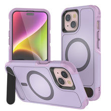 Load image into Gallery viewer, PunkCase iPhone 15 Case, [Spartan X Series] Rugged Heavy Duty Cover W/Kickstand+MagRing [lilac]
