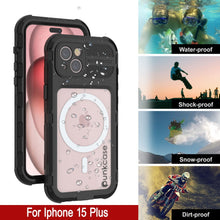 Load image into Gallery viewer, iPhone 16 Plus Metal Extreme 2.0 Series Aluminum Waterproof Case IP68 W/Buillt in Screen Protector [Black]
