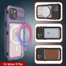 Load image into Gallery viewer, iPhone 16 Plus Metal Extreme 2.0 Series Aluminum Waterproof Case IP68 W/Buillt in Screen Protector [Purple]
