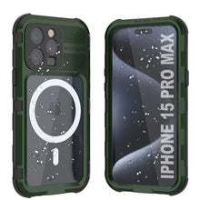 Load image into Gallery viewer, iPhone 16 Pro Max Metal Extreme 2.0 Series Aluminum Waterproof Case IP68 W/Buillt in Screen Protector [Dark Green]
