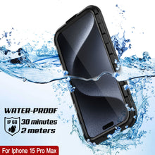 Load image into Gallery viewer, iPhone 16 Pro Max Metal Extreme 2.0 Series Aluminum Waterproof Case IP68 W/Buillt in Screen Protector [Black]
