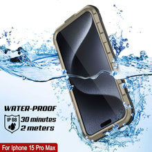 Load image into Gallery viewer, iPhone 16 Pro Max Metal Extreme 2.0 Series Aluminum Waterproof Case IP68 W/Buillt in Screen Protector [Gold]
