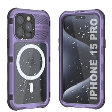 Load image into Gallery viewer, iPhone 16 Pro Metal Extreme 2.0 Series Aluminum Waterproof Case IP68 W/Buillt in Screen Protector [Purple]
