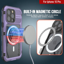 Load image into Gallery viewer, iPhone 16 Pro Metal Extreme 2.0 Series Aluminum Waterproof Case IP68 W/Buillt in Screen Protector [Purple]
